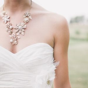 Bride with beautiful necklace